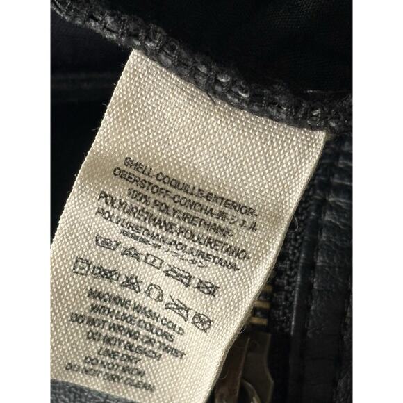 Free People Moto Pants Faux Leather Biker Womens Size 2 Ankle Zip Stretch Skinny - Picture 7 of 8